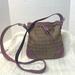 Coach Bags | Coach Brown Crossbody Bag W/ Leather Strap And Silver Hardware | Color: Brown/Purple | Size: Os