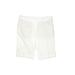 Adidas Athletic Shorts: White Solid Activewear - Women's Size 8