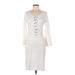 Calvin Klein Casual Dress: Ivory Dresses - Women's Size Medium