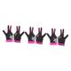 YARNOW 3 Pairs Pool Gloves Breathable Gloves Comfortable Billiard Gloves Hand Gloves Cue Accessories Billiard Cue Glove Pool Cue Table Game Accessories Snooker Cue Five Colors Polyester