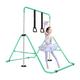 BPB Gymnastics Bars, Folding Horizontal Bar Gymnastics Training Equipment, Junior Training Kip Bar Adjustable Height with Gymnastic Rings for Kids Expandable Gymnastics Training Bar