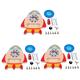 TOYANDONA 3 Sets Kids Busy Board Babies Toys Plane Toy Wood Baby Toy Travel Toddler Toys Disassembly Matching Toys Wood Toolbox Kit for Kids Cartoon Kids Playing Child Wooden Repair Tool