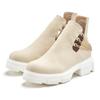 Chelseaboots LASCANA, Damen, Gr. 39, beige (beige, weiß), Obermaterial: 100% Synthetik. Futter: 100% Textilmaterial. Decksohle: 100% Lederimitat. Laufsohle: 100% Synthetik, unifarben, modisch, Schuhe, Ankle Boots, Stiefelette mit modischem...