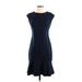 Ann Taylor Cocktail Dress - Sheath: Blue Stars Dresses - Women's Size 2 Petite