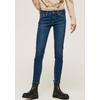 Skinny-fit-Jeans PEPE JEANS "SOHO", Damen, Gr. 32, Länge 28, blau (schwarz used worn), Denim/Jeans, Obermaterial: 84% Baumwolle, 14% Polyester, 2% Elasthan, casual, skinny fit, Jeans, im 5-Pocket-Stil mit 1-Knopf Bund und Stretch-Anteil