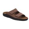 Pantolette ROHDE "Soltau-H", Herren, Gr. 44, braun (dunkelbraun), Nubukleder, casual, Schuhe, Sommerschuh, Schlappen, Hausschuh mit Klettverschlüssen