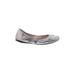 Vince Camuto Flats: Silver Shoes - Women's Size 6 1/2 - Round Toe