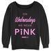 Women's Mad Engine Black Mean Girls Pink Love Graphic Sweatshirt