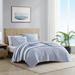 Nautica Fairwater Cotton Reversible Quilt Set Polyester/Polyfill/Cotton in Blue | Twin Quilt + 1 Standard Sham | Wayfair USHSA91271203