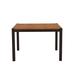 17 Stories Walentyna Counter Height 54" Butterfly Leaf Pine Solid Wood Dining Table Wood in Black/Brown | 36 H in | Wayfair