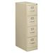 Alera® 15 Wide 4 -Drawer File Cabinet Metal/Steel in Brown | 52 H x 15 W x 25 D in | Wayfair 25472