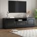 Rosdorf Park Hrinda 65" W Storage Credenza Wood in Black | 19.7 H x 65 W x 15.7 D in | Wayfair B3D73A9AFA314974A0C65E491EBBF61D