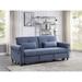 Red Barrel Studio® Lynnessa 78" Sofa Bed in Blue | 35 H x 78 W x 36 D in | Wayfair ADAE473061F54F3B8479977A384B2D29