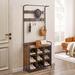 17 Stories Hall Tree w/ Shoe Storage Wood in Brown | 71 H x 31.5 W x 11.81 D in | Wayfair EC5B2EB239D3487C93ECC5BD916C4CB7