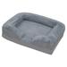 Tucker Murphy Pet™ Dog Bed Cotton in Gray | 7.08 H x 27.55 W x 22.83 D in | Wayfair ACC9660F88EE46BE95A60498103A66EC