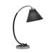 Everly Quinn Bastarache Stainless Steel Desk Lamp Glass in Gray/Black | 18.25 H x 7 W x 7 D in | Wayfair 0E255BB4ED1D4EC19771840BD281EC15