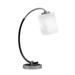 Red Barrel Studio® Jariya Stainless Steel Desk Lamp Glass in Gray/White/Black | 18.25 H x 5.75 W x 5.75 D in | Wayfair