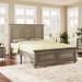 Alcott Hill® Brissa Solid Wood Platform Bed Wood in Gray | 52.8 H x 80.6 W x 79.1 D in | Wayfair 546B19837DE249A182B67B9C9B5F955A