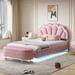 Mercer41 Waynisha Upholstered Platform 2 Piece Bedroom Set Metal in Pink | 44.9 H x 57.7 W x 79.1 D in | Wayfair 16A7A6F9D5354A0EBE6CE575E6224234