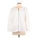 Alfani Long Sleeve Blouse: White Tops - Women's Size Medium