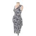 Jessica Simpson Casual Dress - Bodycon: Gray Graphic Dresses - Women's Size Small