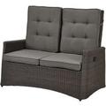 a casa mia Kleines Lounge-Sofa Padua ¦ grau ¦ Maße (cm): B: 145 H: 106 T: 81 Garten > Gartenmöbel nach Materialien > Polyrattan-Gartenmöbel - Höffner