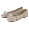 Ballerina LASCANA, Damen, Gr. 41, beige, Obermaterial: 100% Lederimitat. Futter: 100% Lederimitat. Decksohle: 100% Lederimitat. Laufsohle: 100% Synthetik, unifarben, modisch, Schuhe, Freizeitschuh, Slipper, Halbschuh mit kleinen Cut-Outs VEGAN