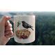 Blackbird and Fruit Pie Mug/ Can be Personalised/Bird Gift