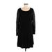 Eliza J Casual Dress - Sweater Dress: Black Dresses - Women's Size X-Large