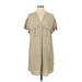 H&M Casual Dress - Shirtdress: Tan Dresses - Women's Size 4