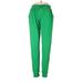 Sweatpants - High Rise: Green Activewear - Women's Size Medium