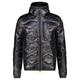 Blauer Herren Daunenjacke mit Kapuze, schwarz, Gr. L