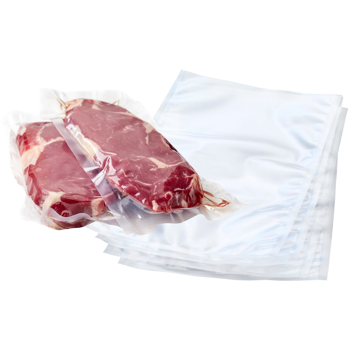 1000x Siegelrandbeutel Vakuumbeutel PA/PE 200 x 350 mm transparent 90 my Image