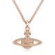 Vivienne Westwood Women's Diamante Rose Gold Tone Orb Pendant