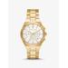 Michael Kors Oversized Lennox Gold-Tone Watch Gold One Size