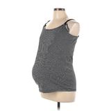 Motherhood Tank Top Black Scoop Neck Tops - Women's Size Large Maternity