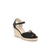 Women's Tess Sandal by LifeStride in Black Fabric (Size 8 M)