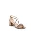 Wide Width Women's Captivate Sandal by LifeStride in Bronze Faux Leather (Size 9 1/2 W)