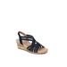 Women's Mallory Sandal by LifeStride in Lux Navy Fabric (Size 10 M)