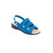 Extra Wide Width Women's The Sutton Sandal By Comfortview by Comfortview in Royal Blue (Size 10 1/2 WW)
