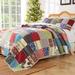 Renee Upcycle Mini Quilt Set Multi Bright, King / Cal King, Multi Bright