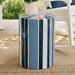 Malia Stripe Garden Stool - Grandin Road