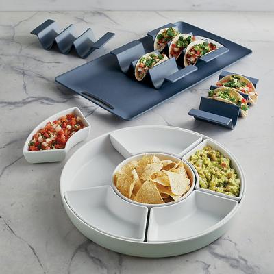 Set of 4 Del Mar Melamine Dinnerware - Indigo Dinner Plates in Indigo - Frontgate