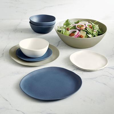 Set of 4 Del Mar Melamine Dinnerware - Eucalyptus ...