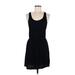 Forever 21 Casual Dress - Mini: Black Solid Dresses - Women's Size Medium