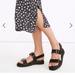 Madewell Shoes | Madewell Women’s The Cady Lugsole Sandal Black Leather 11 | Color: Black | Size: 11