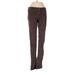 Adriano Goldschmied Cord Pant Straight Leg Boyfriend: Brown Print Bottoms - Women's Size 25