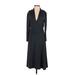 Banana Republic Casual Dress - Midi: Black Solid Dresses - Women's Size Small