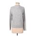 Athleta Wool Pullover Sweater: Gray Color Block Sweaters & Sweatshirts - Women's Size X-Small