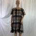 Anthropologie Dresses | Anthropologie, Line + Dot, Frontier Plaid Shift Dress, Size Large Petite | Color: Black/Pink | Size: Lp